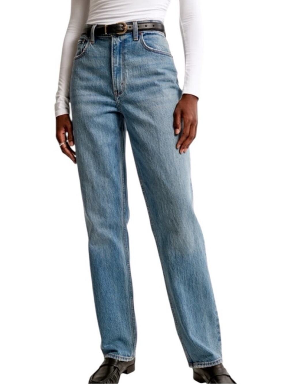 The 90s straight ultra high rise jean 14r/32